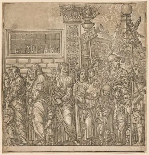 The Triumph of Julius Caesar:  Procession of Men, Women and Children