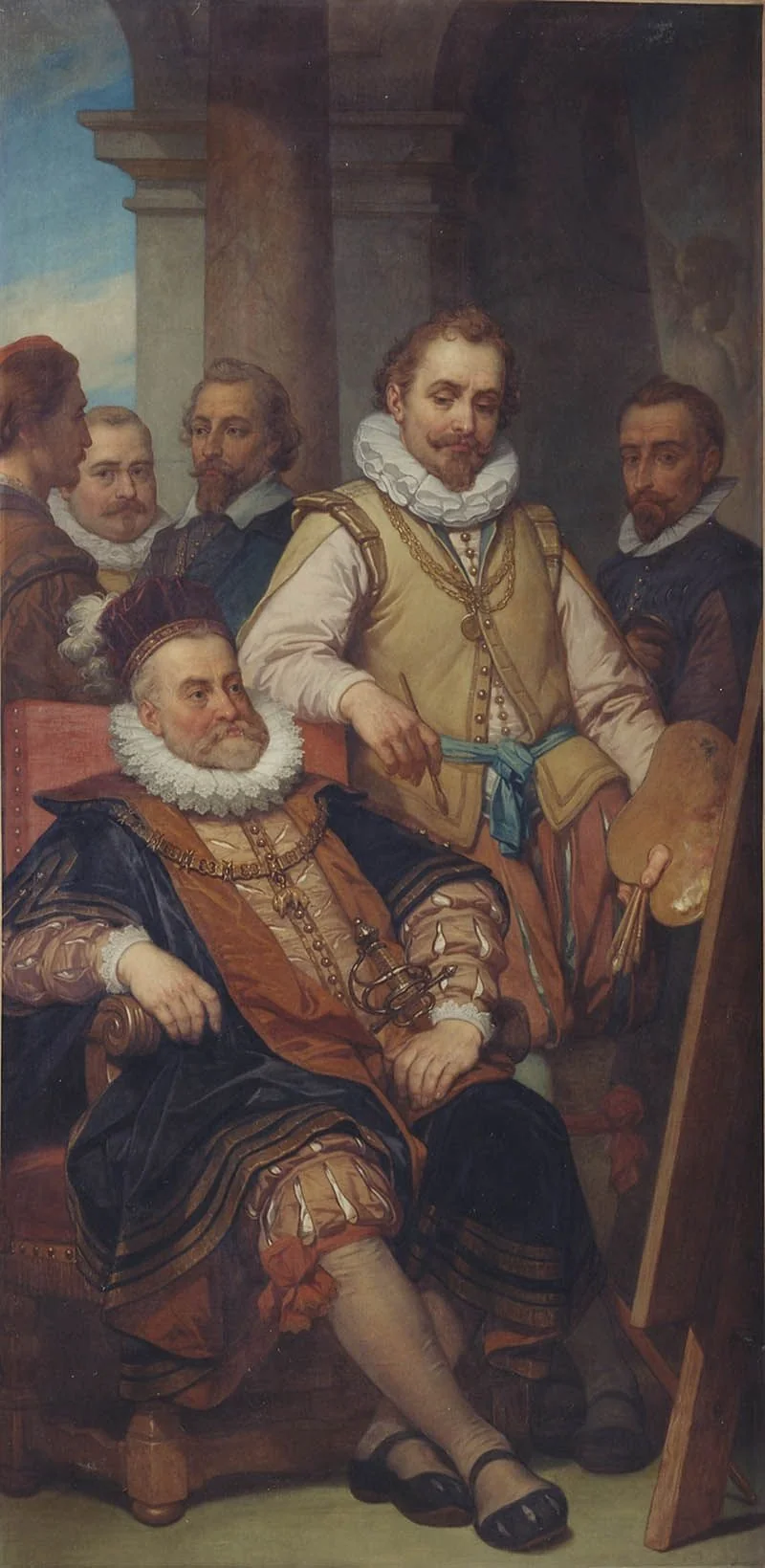 The Painter Bartholomeus Spranger in Vienna, by Nicaise De Keyser, oil, 1866