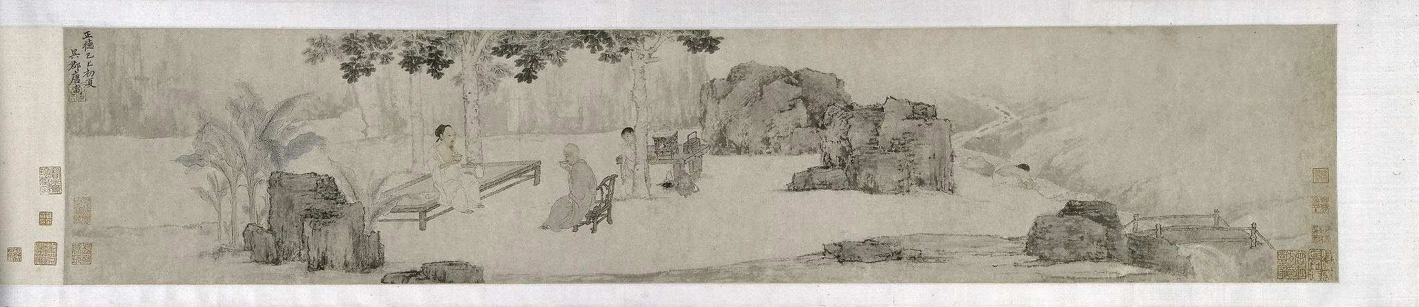 Tea Drinking Under the Wutong Tree