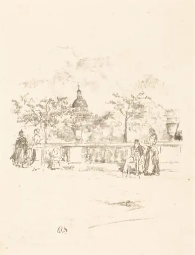 The Pantheon, from the Terrace of the Luxembourg Gardens