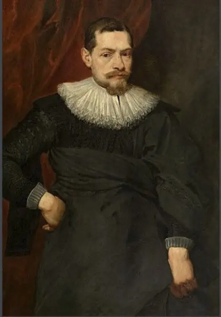 Portrait of man with an unstarched ruff