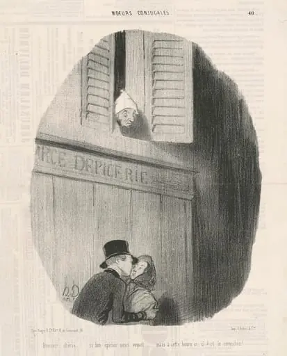 Bonsoir chérie...si ton épicier nous voyait...