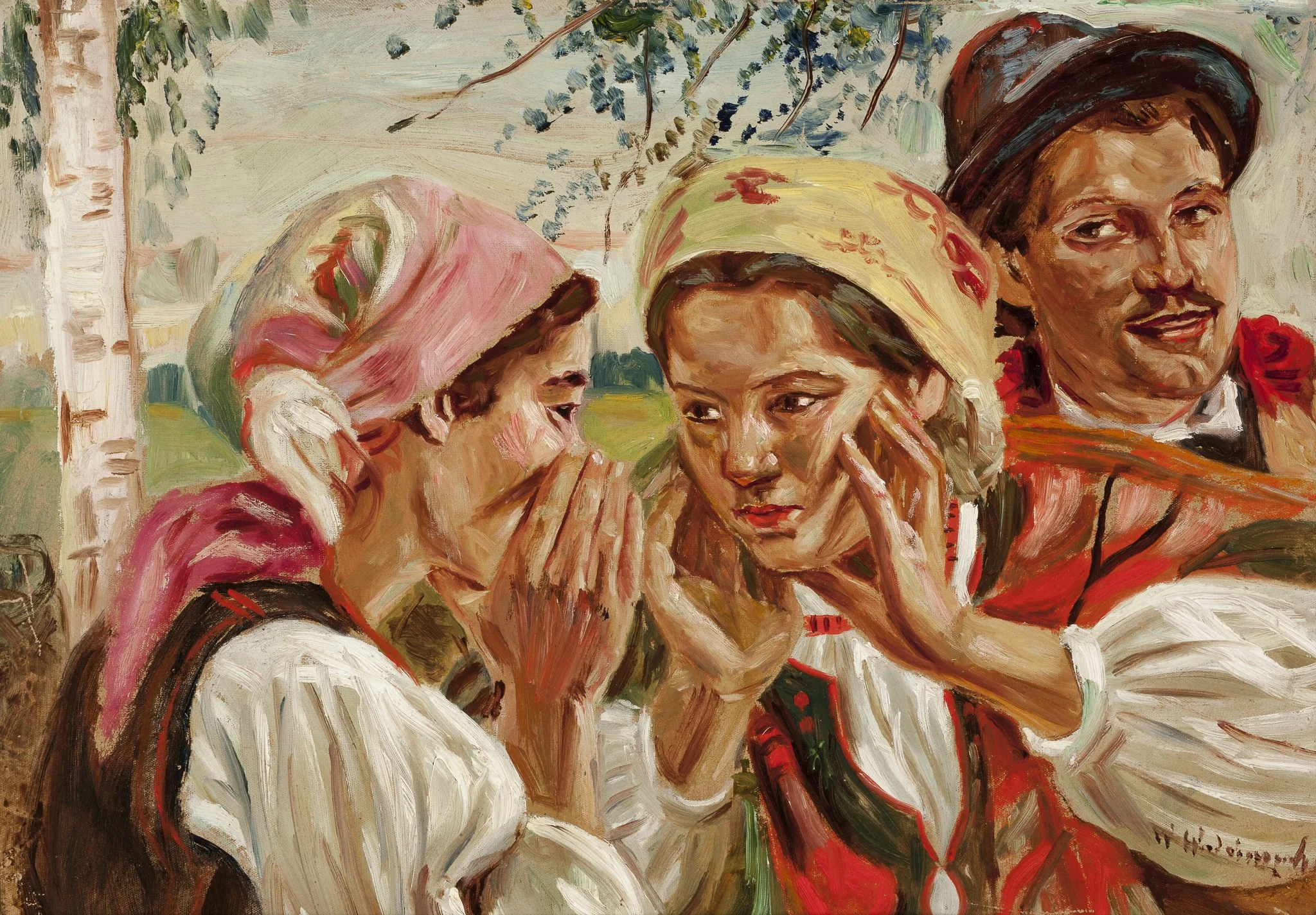 Secrets, by Wincenty Wodzinowski, unspecified, 1910
