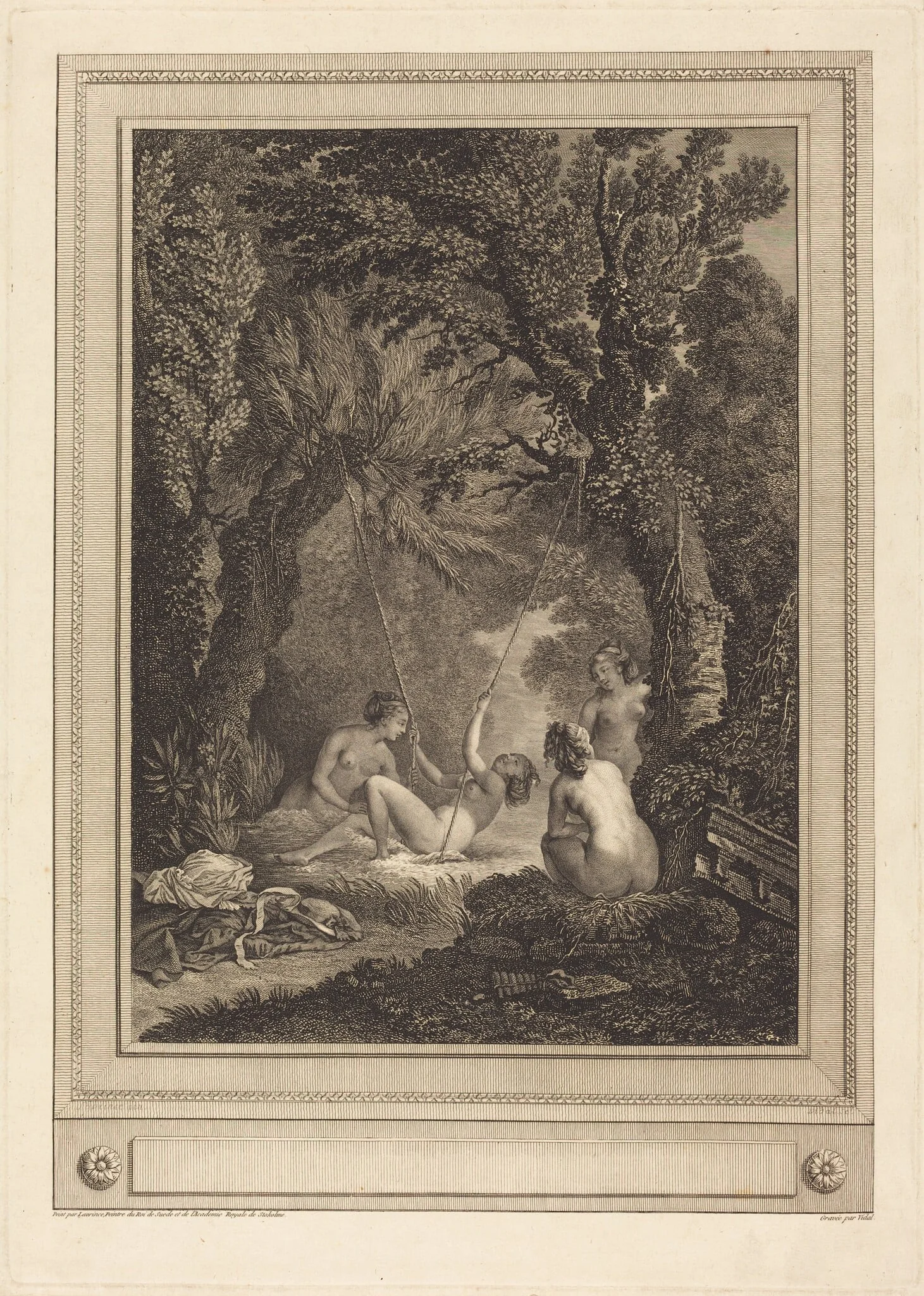 La balancoire mysterieuse, by Gérard Vidal, ink, 1784