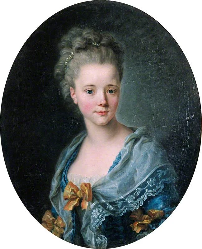Portrait of a Lady in a Blue Dress, by Unknown, oil, 1770