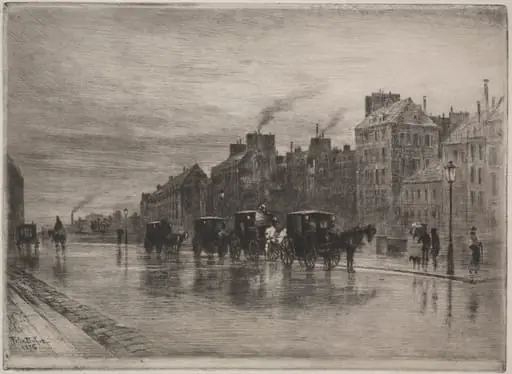A Winter Morning on the Quai de L'Hotel-Dieu