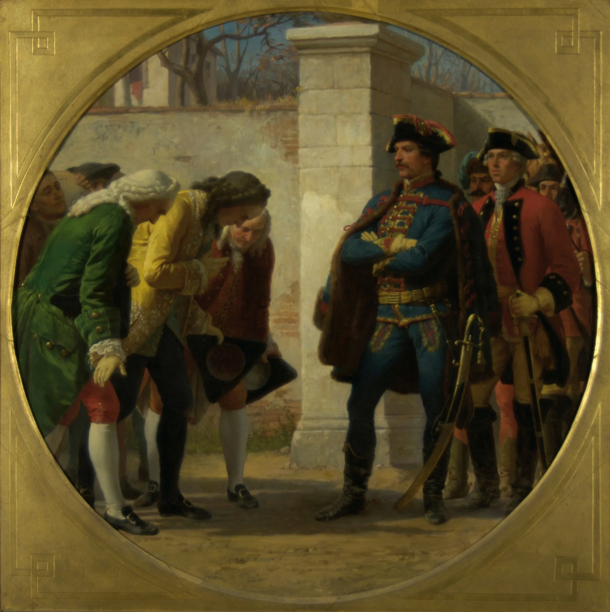 The attack on Berlin in 1757, by Karl von Blaas, oil, 1865