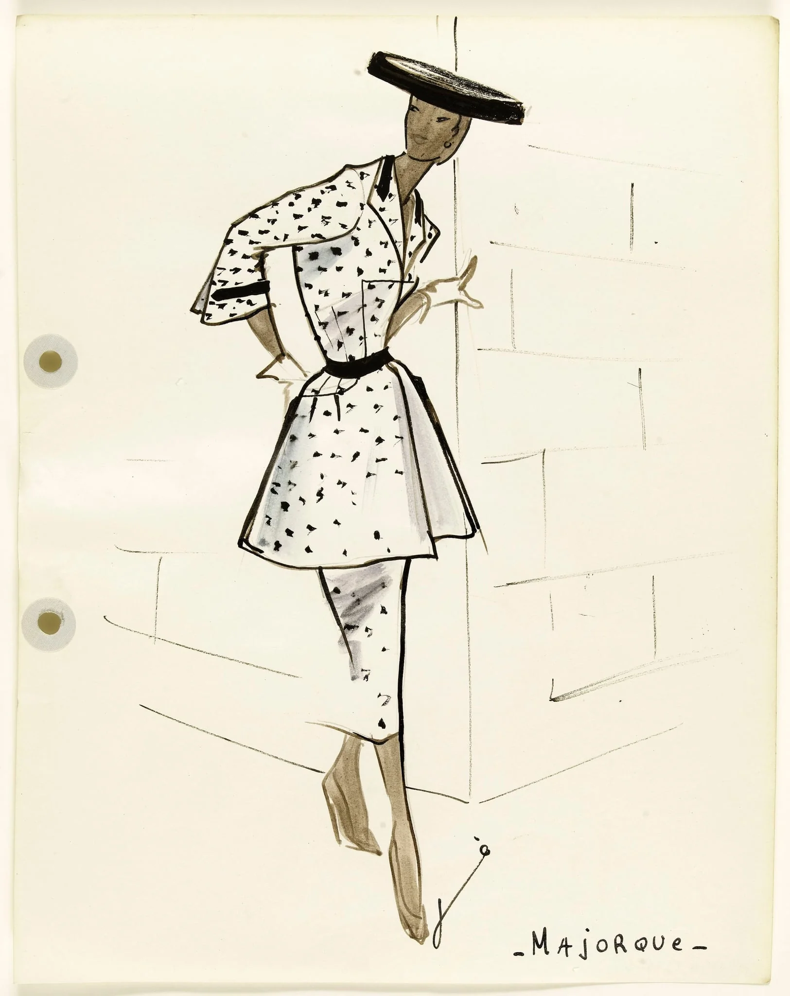 'Majorque', by Carven, 1951