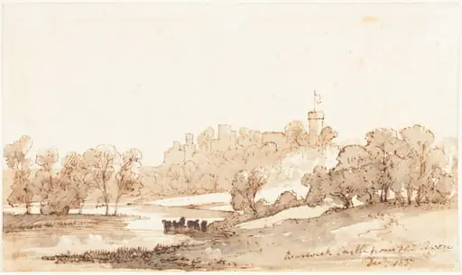 Warwick Castle from the Avon