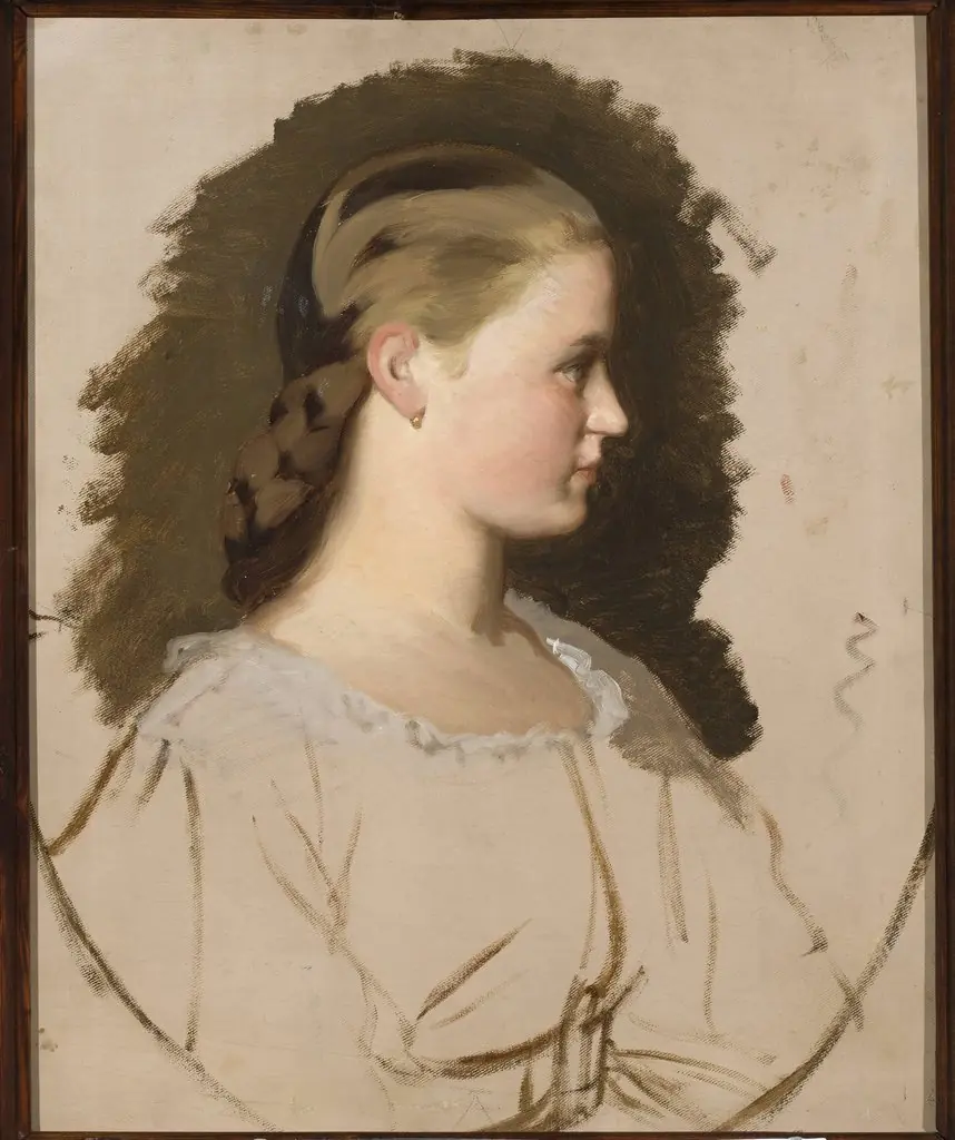 Portrait of Klementyna Szembek née Dzieduszycka, sketch