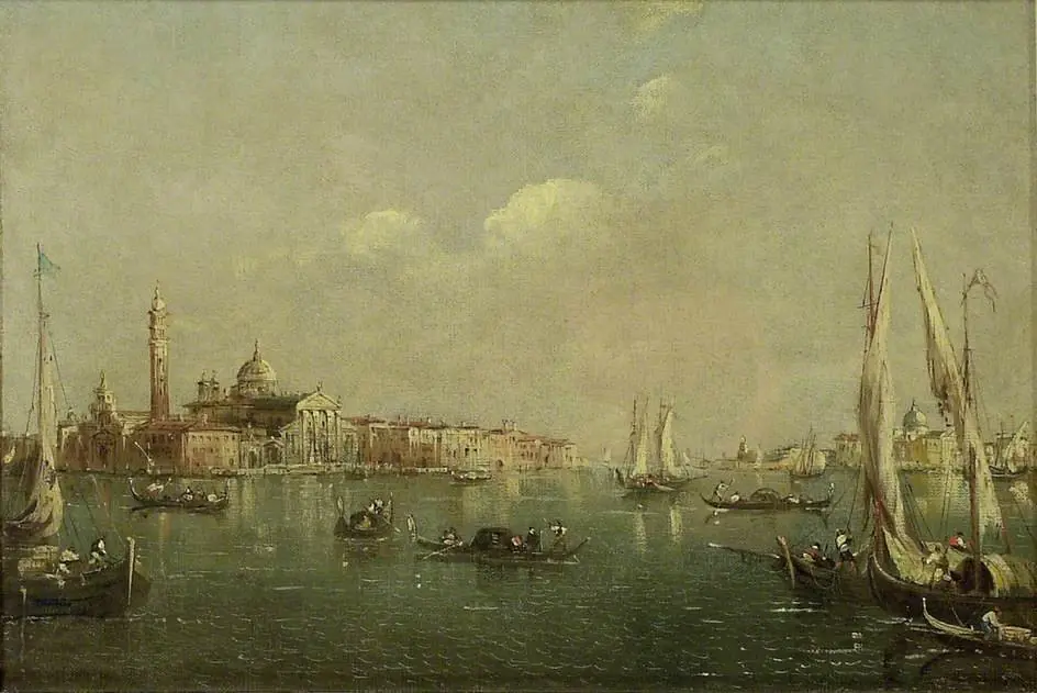 The Lagoon and Island of San Giorgio seen from the Molo