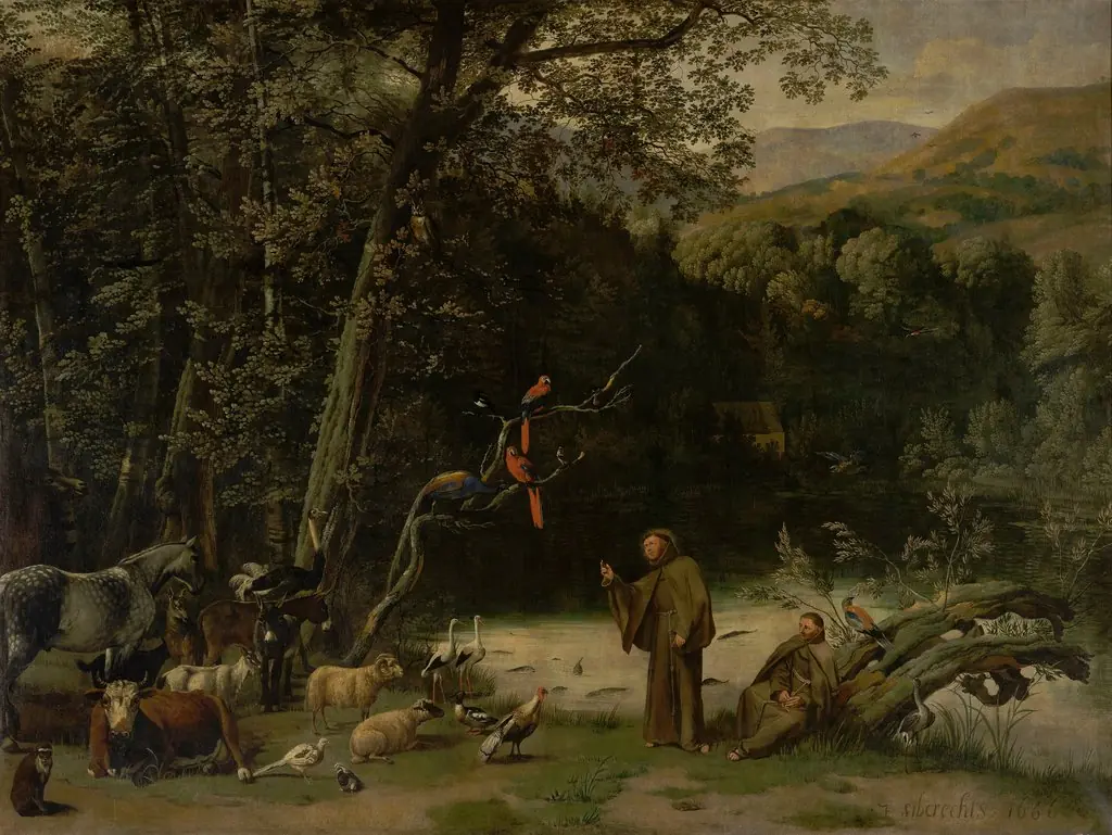 Saint Francis of Assisi Preaching to the Animals