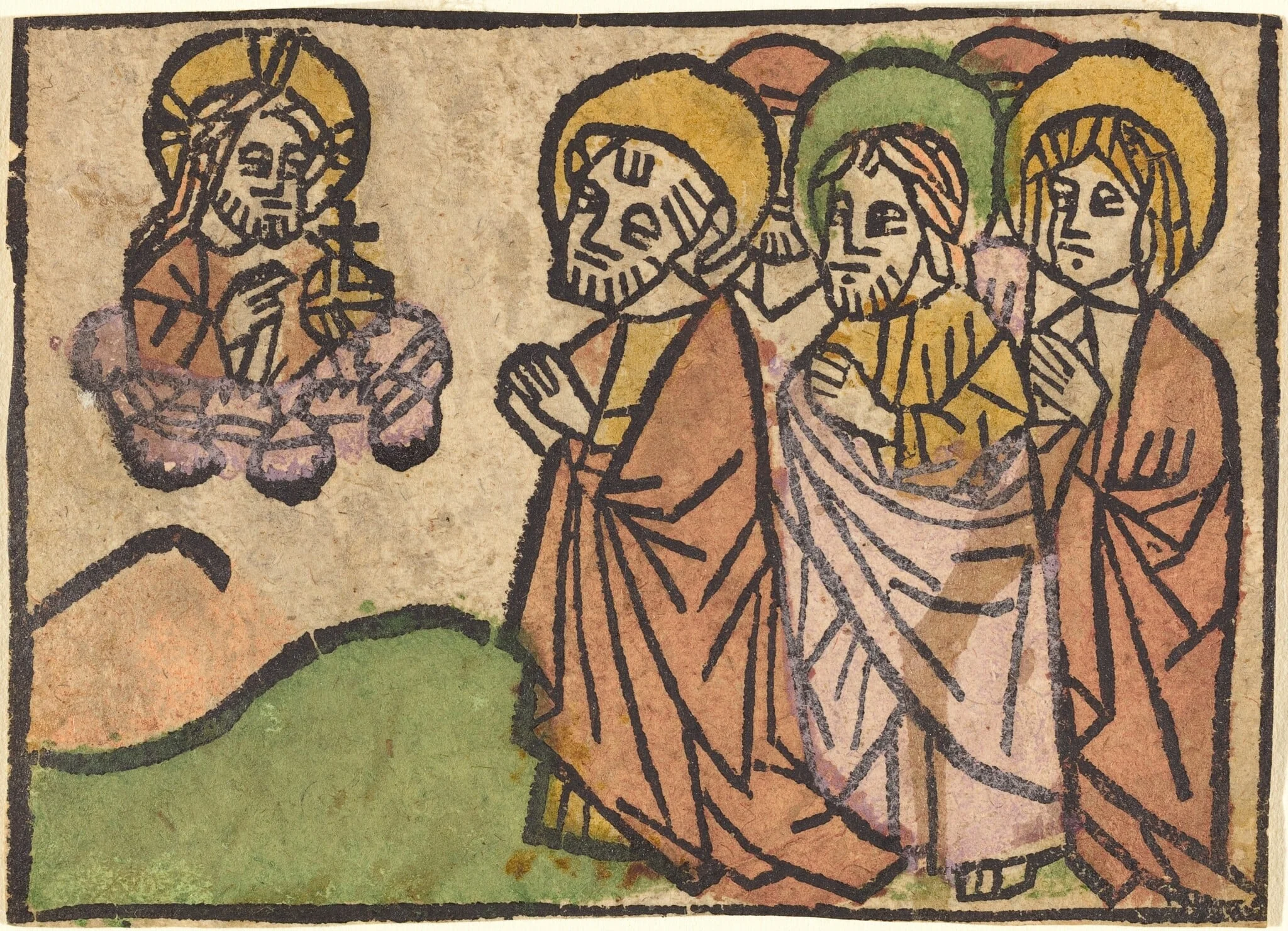 Christ Appearing to the Apostles, by German 15th Century, ink, 1465