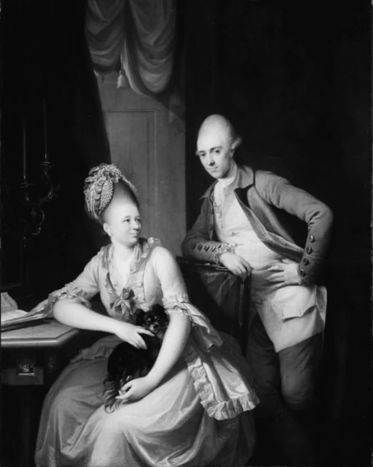 Portrait of Colonel Jean-Jacques Gautier and His Wife, by Unknown, unspecified, 1750
