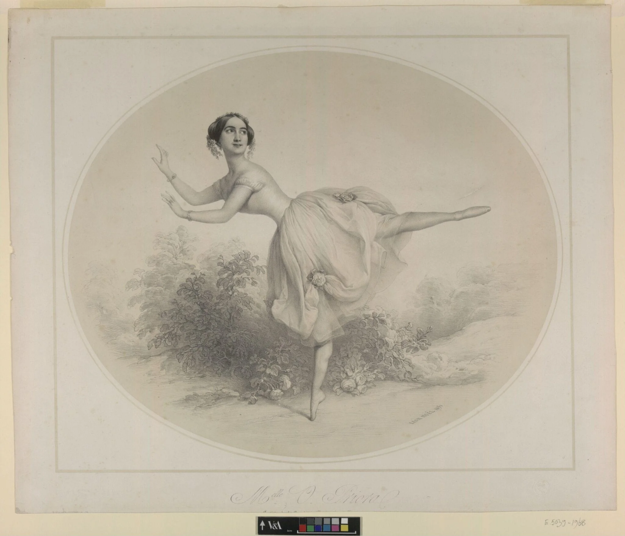 Melle O. Priora, by Léon Nöel, 1851