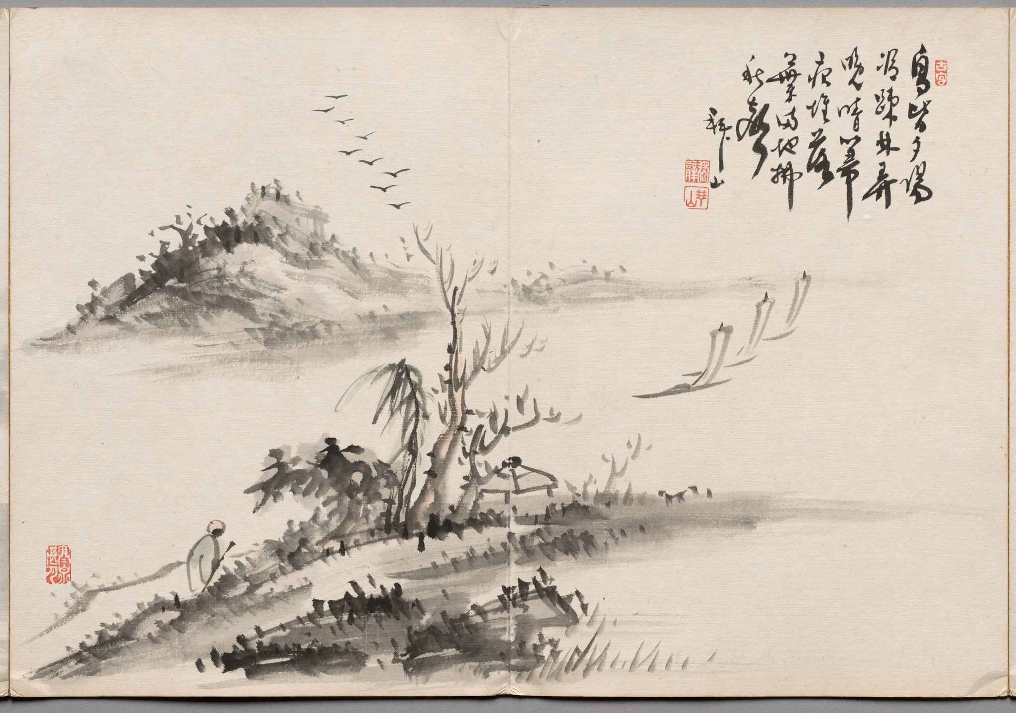 Painting Twelve from Album of Paintings by Haizan, by Yoshitsugu Haizan, unspecified, 1890