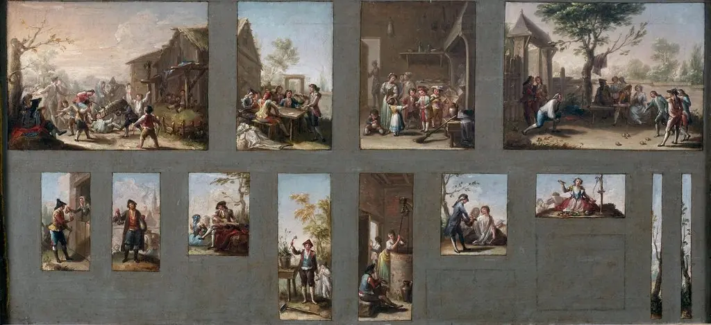 Thirteen sketches for Tapestry Cartoons