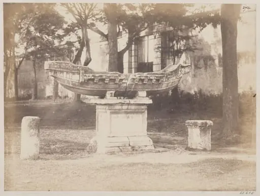 Sculptures, the Navicella on the Caelian - The Marble Model of a Boat found in the time of Leo X