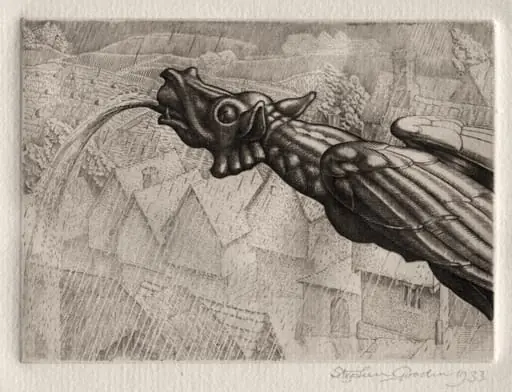 Illustration for "Peronnik the Fool":  A Gargoyle