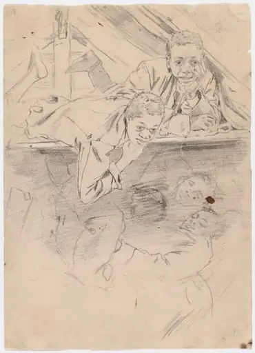Study for "Army Boots" [verso]