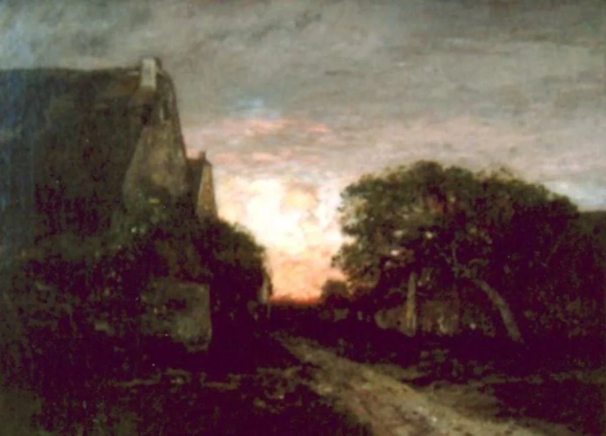 La marginea satului, by László Paál, unspecified, 1877
