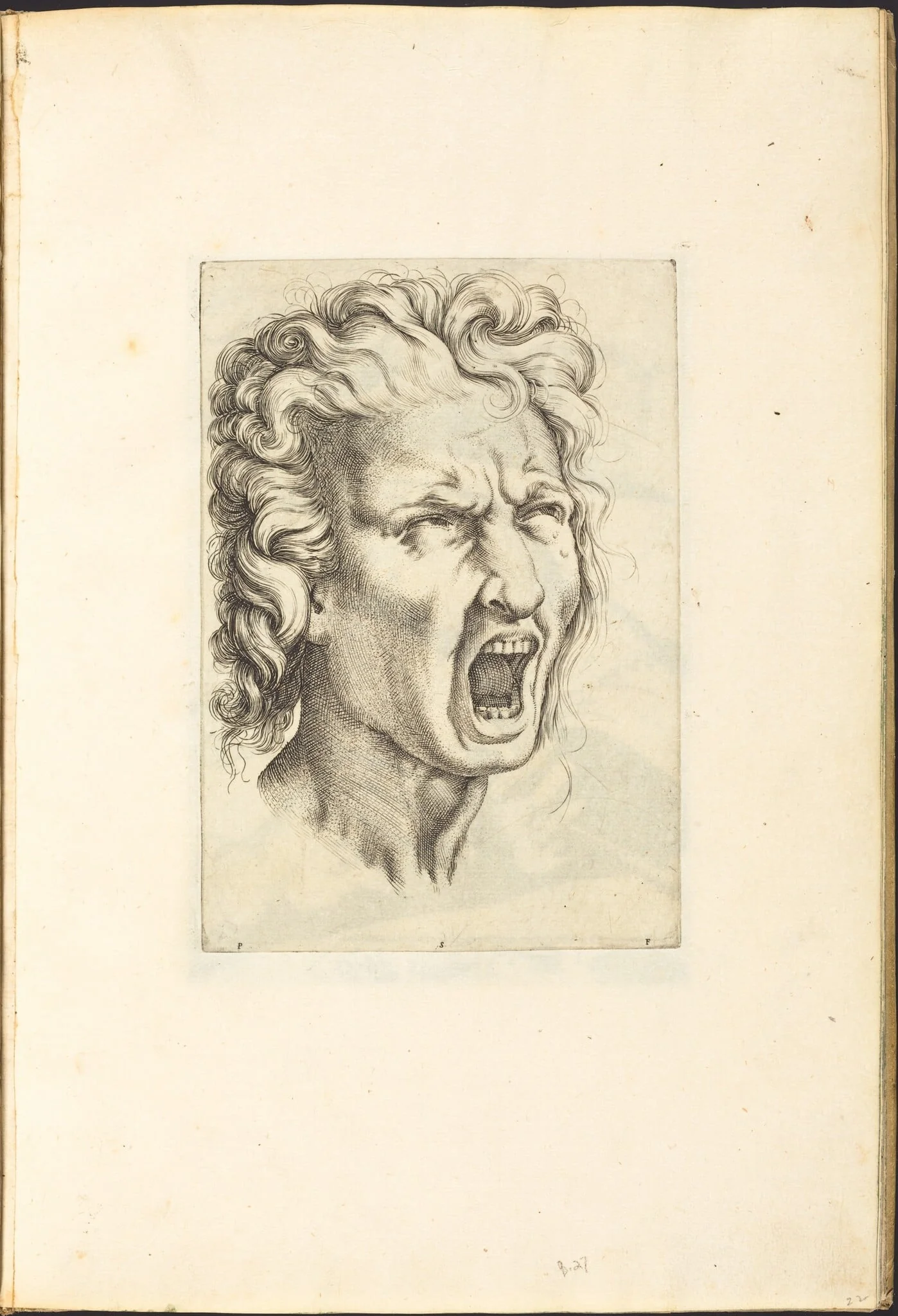 Print from Drawing Book, by Luca Ciamberlano, ink, 1615
