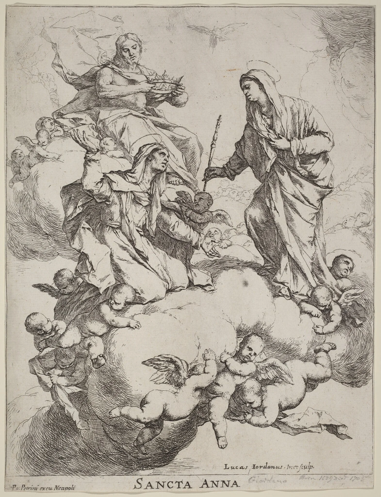 Saint Anne Received by the Virgin and Christ