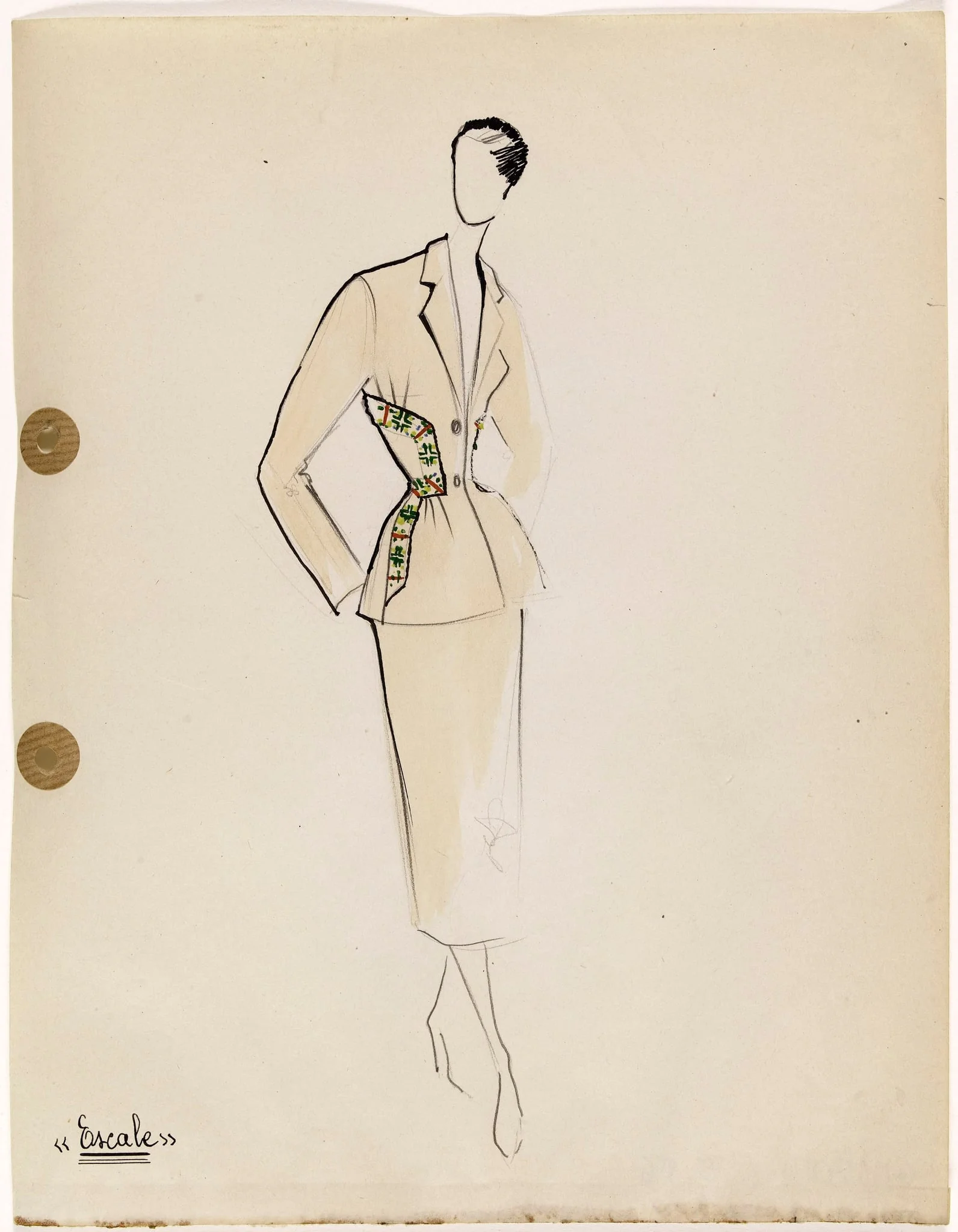 'Escale', by Marie-Louise Carven, 1949