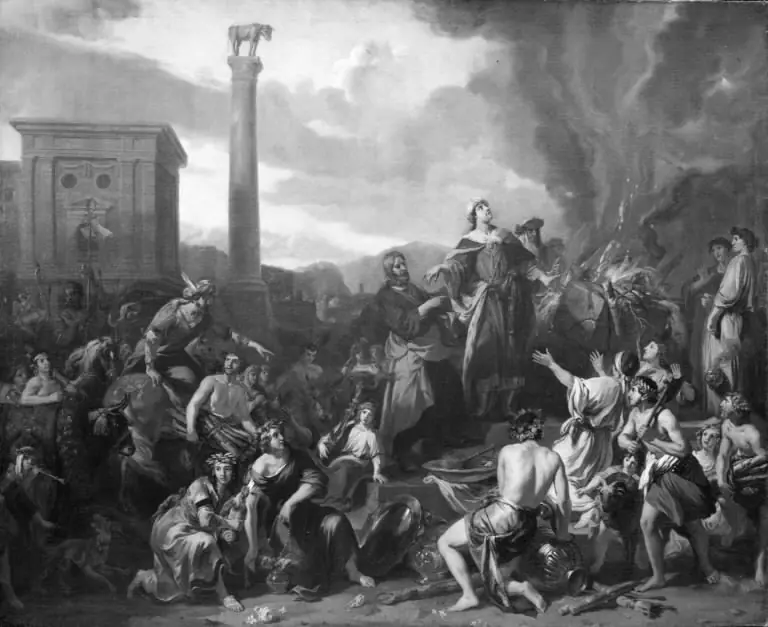 King Jeroboam Making Sacrifice to the Golden Calf (Jeroboam's Sin)