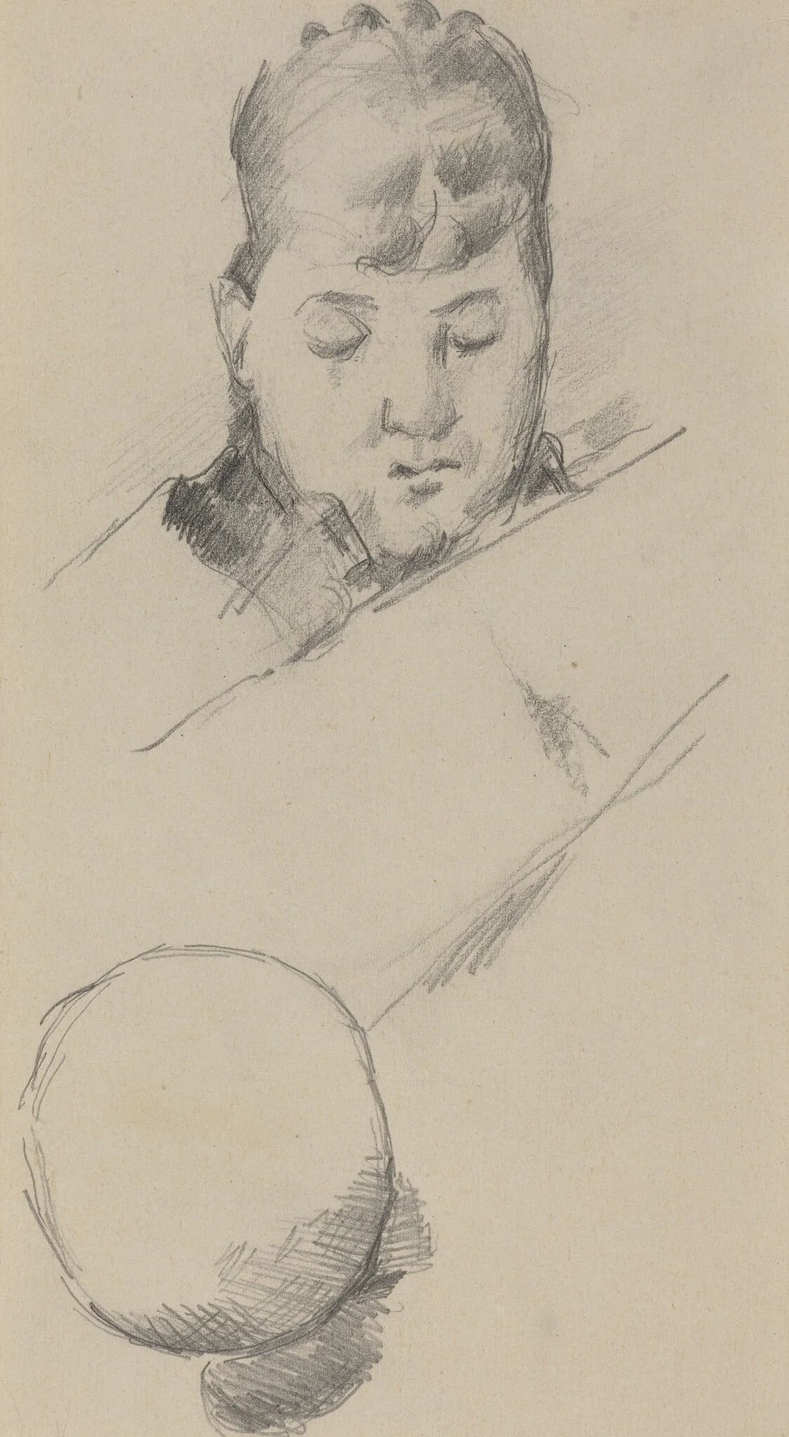 Bust of Madame Cezanne [verso]
