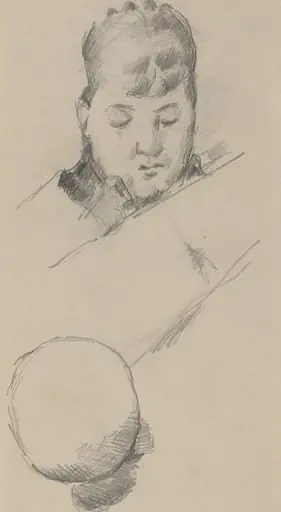 Bust of Madame Cezanne [verso]