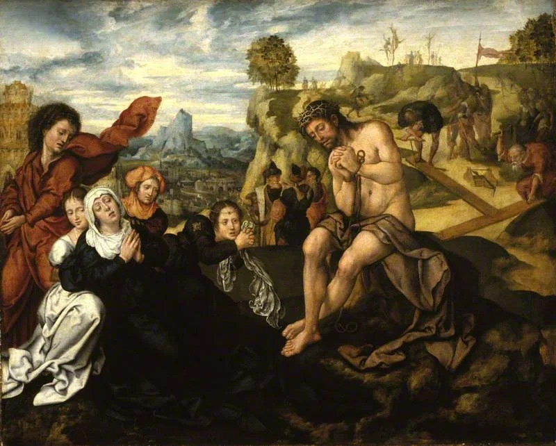 Before the Crucifixion, by Bernard Van Orley, oil, 1530