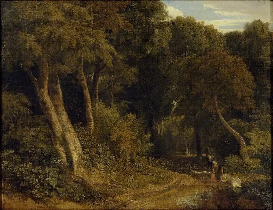 Wooded Landscape with Sheep