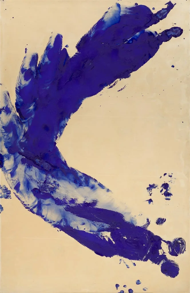 Untitled, by Yves Klein, oil, 1960