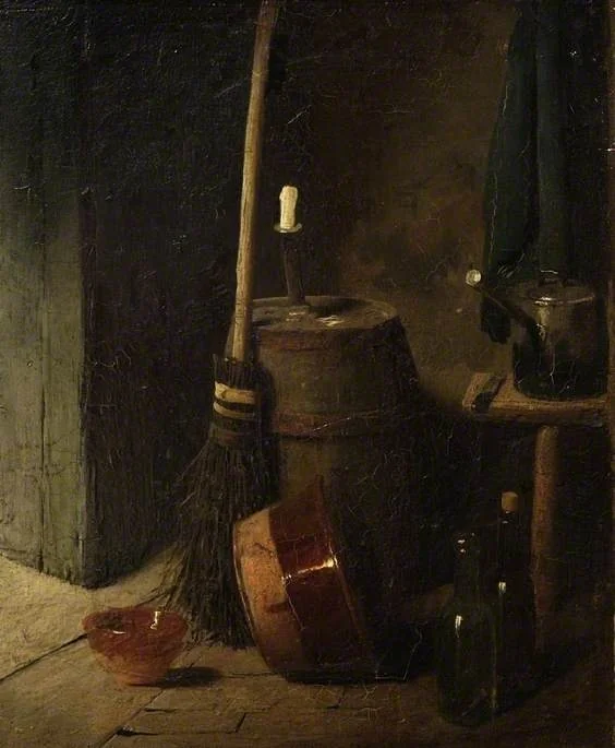 Interior, by François Bonvin, oil, 1862