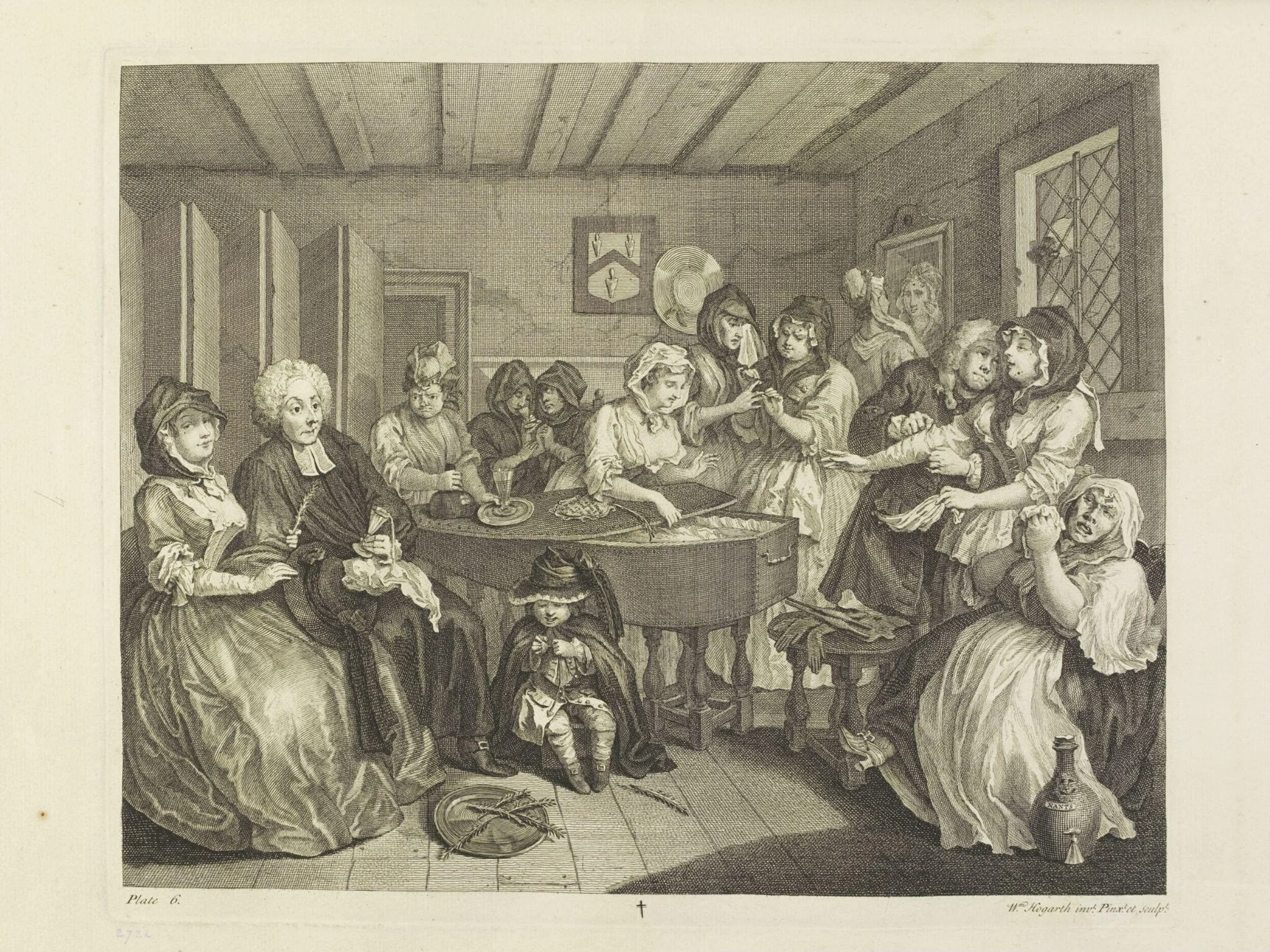 The Harlot's Progress, by William Hogarth, 1750