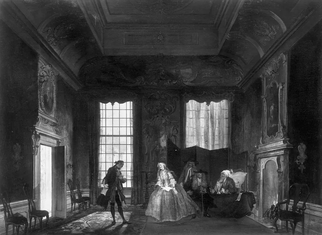 Scene from Molière's "Imaginary Sick" (2nd act, 4th scene)