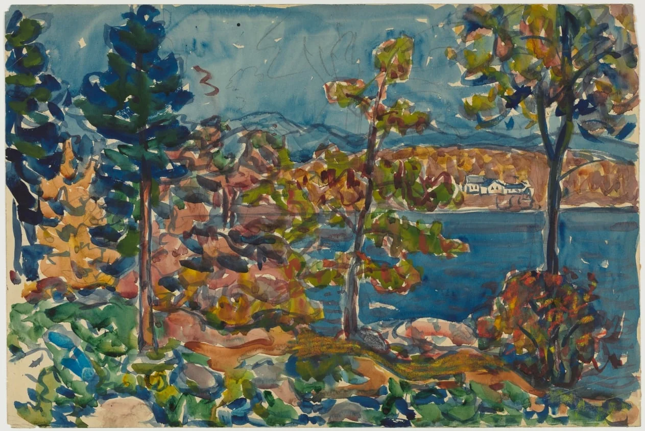 By the Shore, by Maurice Prendergast, 1912