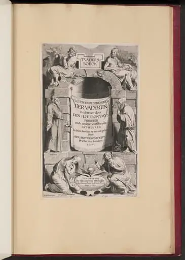 Title Page for Heribert Rosweyde, 'T Vaders Boeck