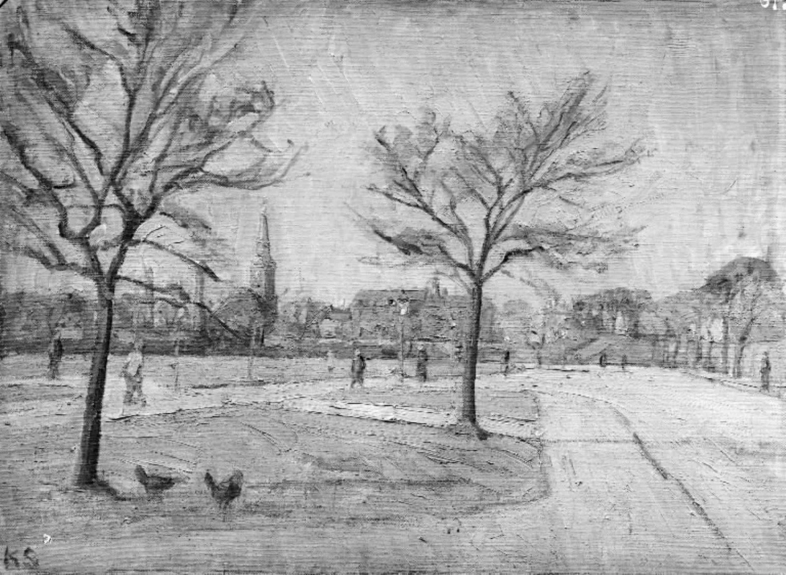 Artillerivej. Forår, by Unknown, 1850