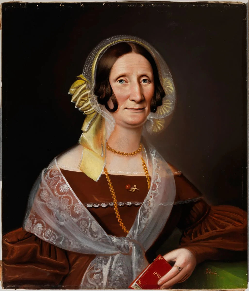Kirjailija Sara Wacklinin muotokuva, by Johan Erik Lindh, unspecified