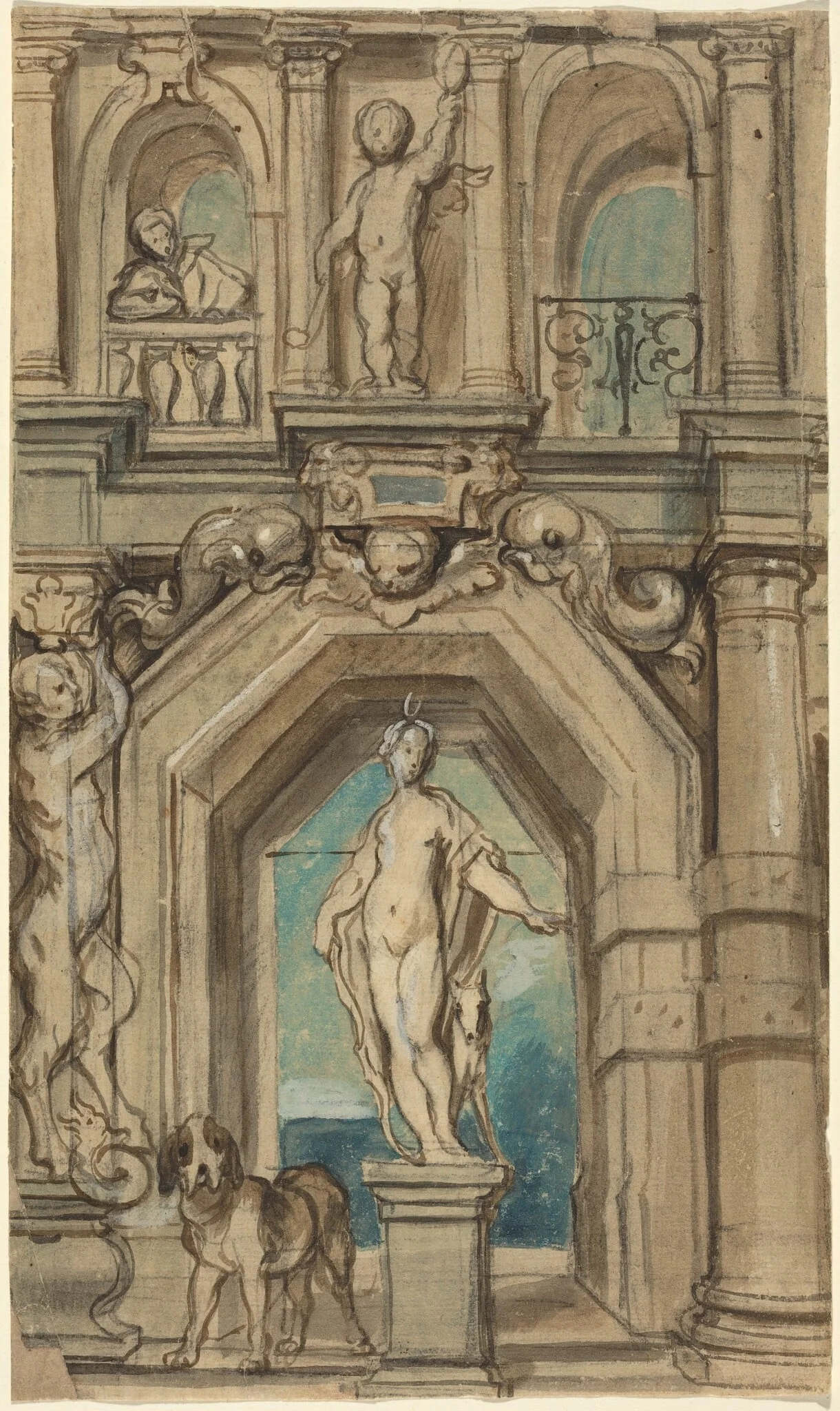 Design for a Wall Decoration [recto]