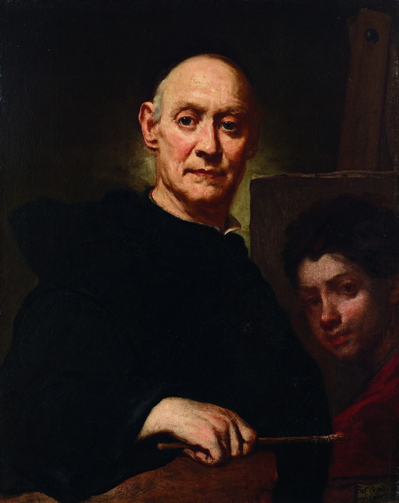Self-portrait, by Fra Galgario, oil, 1732