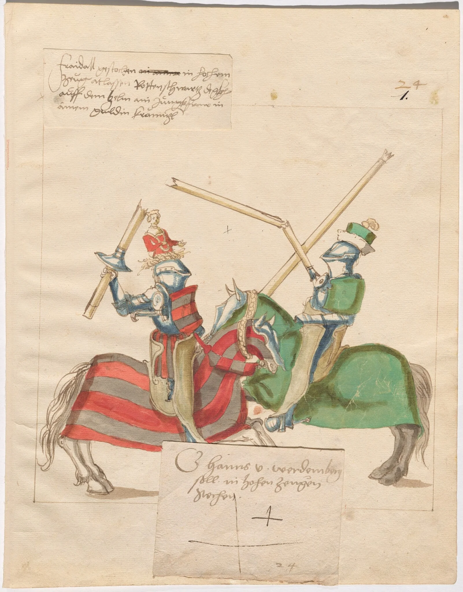 German Joust of Peace in High Saddles