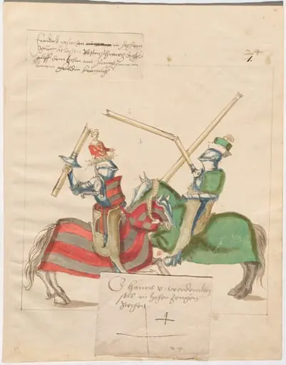 German Joust of Peace in High Saddles