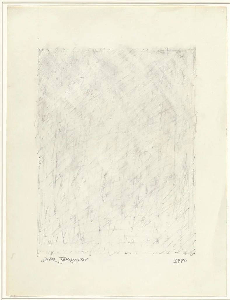 Untitled, by Jiro Takamatsu, graphite, 1970