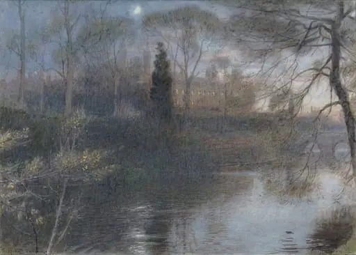 The Backs, Cambridge: Twilight Scene