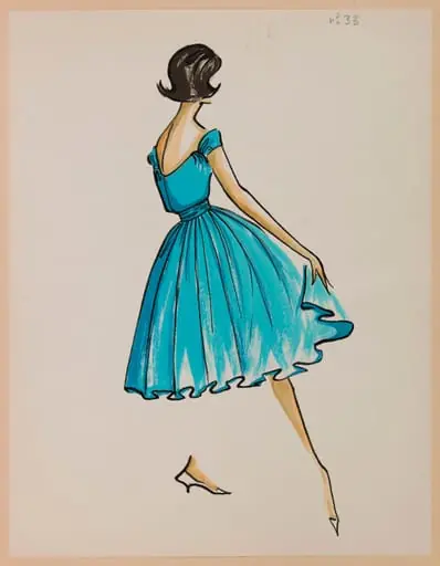 Robe bleu turquoise