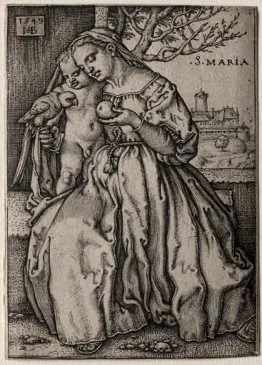 Virgin with the Parrot