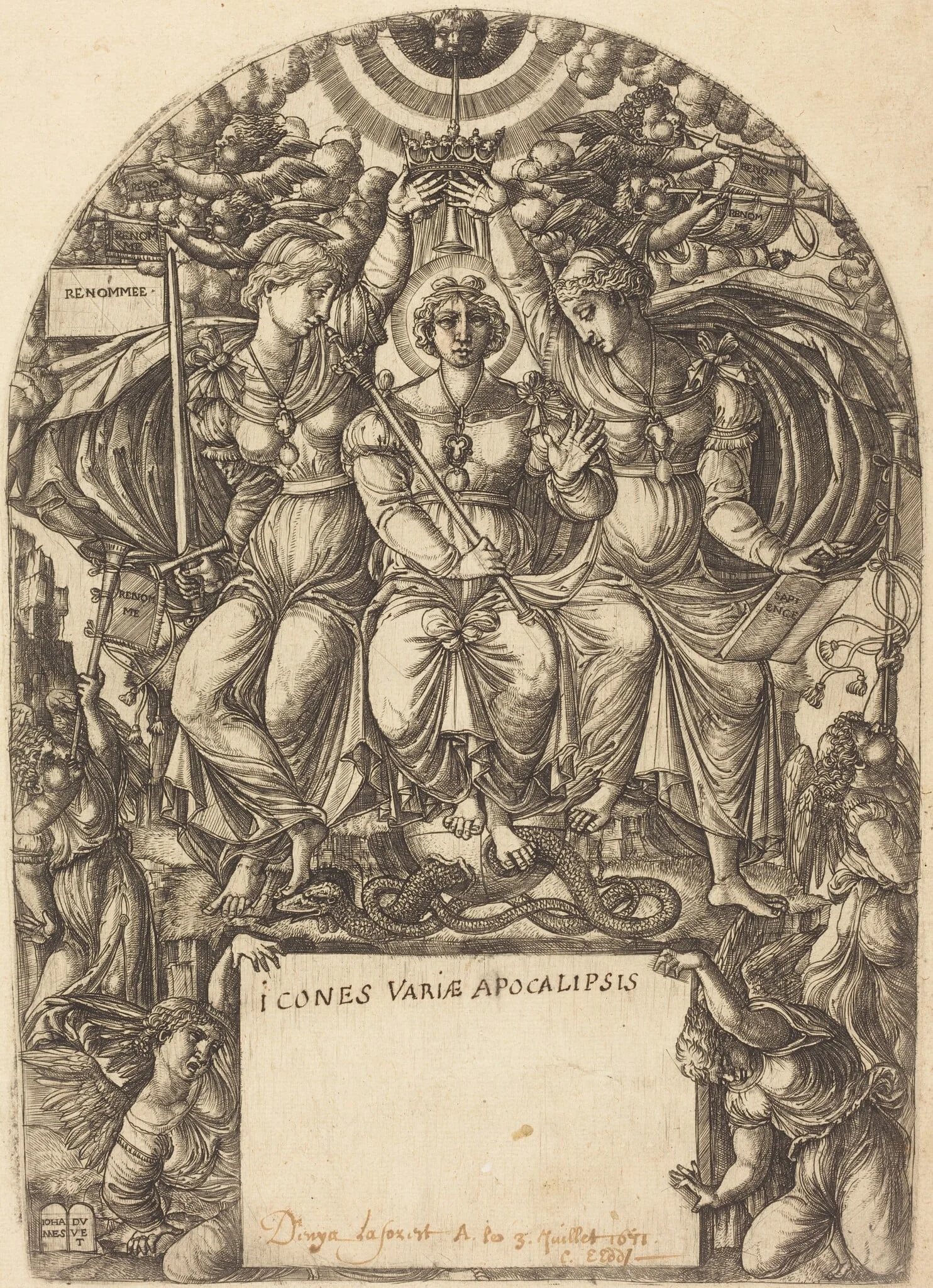 La Majesté Royale, by Jean Duvet, ink, 1548